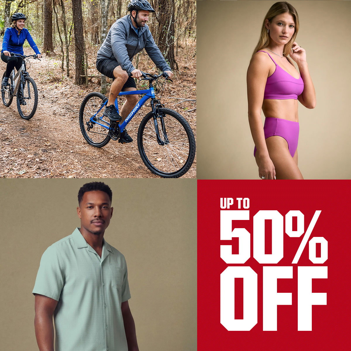 Up to 50% off.