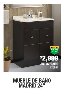 Mueble de baño Madrid 24"