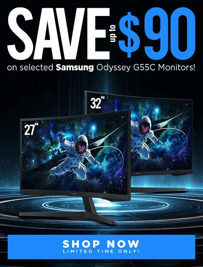 SAVE Samsung Odyssey G55C Monitor Sale