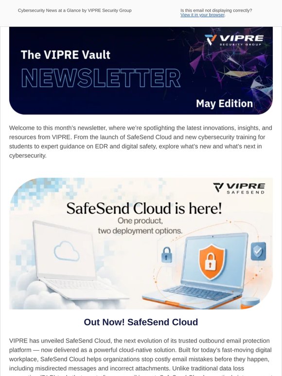 VIPRE Security Group Newsletter - May / 2026