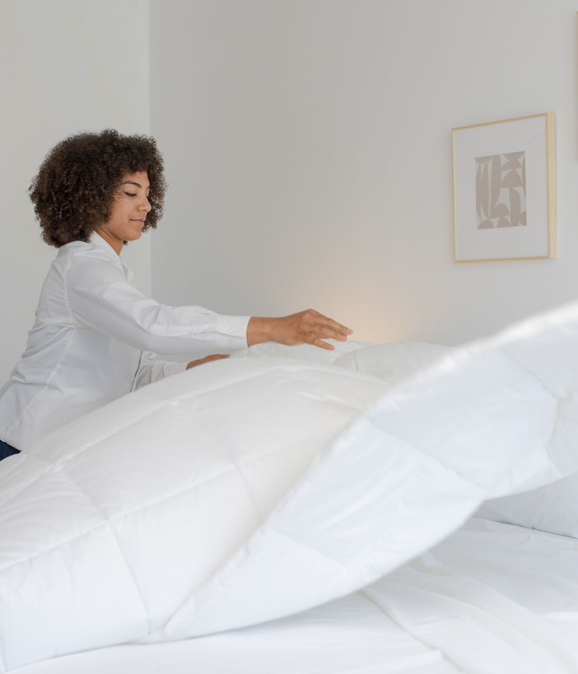 Down alternative comforter