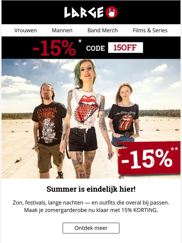 Nieuwe outfits, nieuwe energie: nu met 15% KORTING!