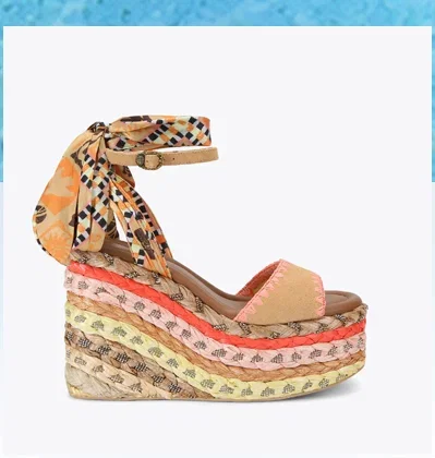 Chelsea Scarf Wedge Heel