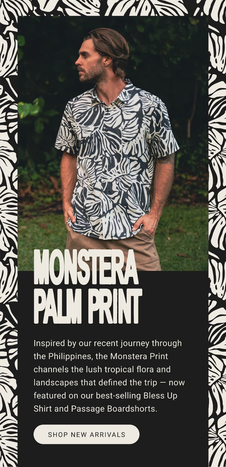 Monstera Palm Print