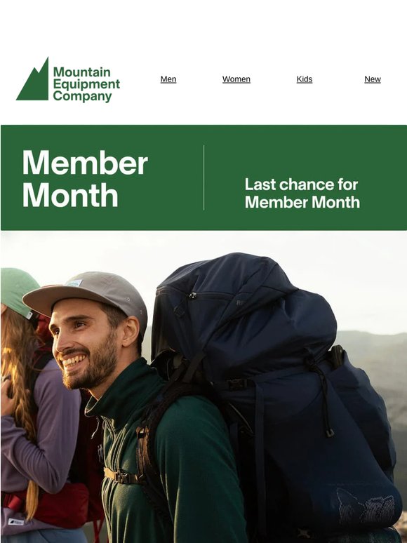 Last weekend: Member Month ends soon