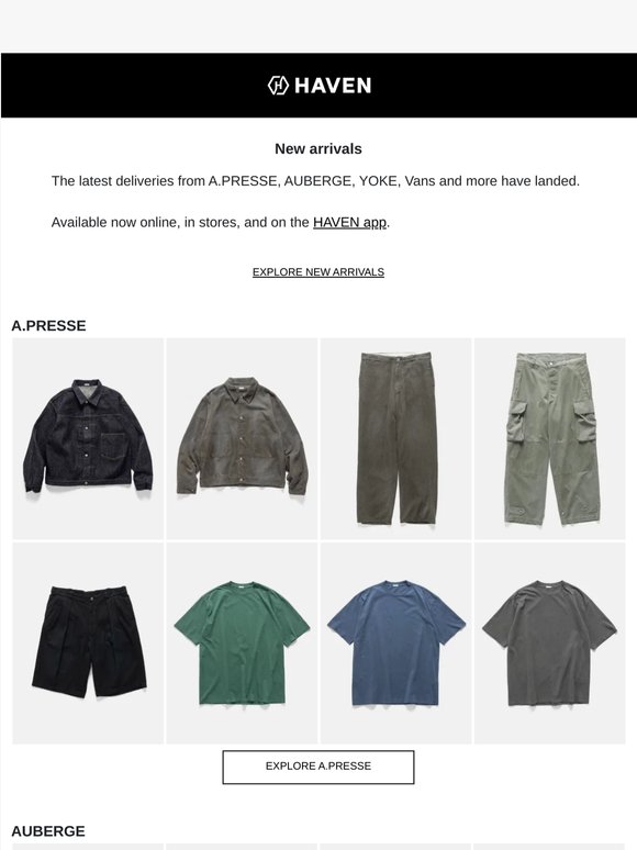 New arrivals
