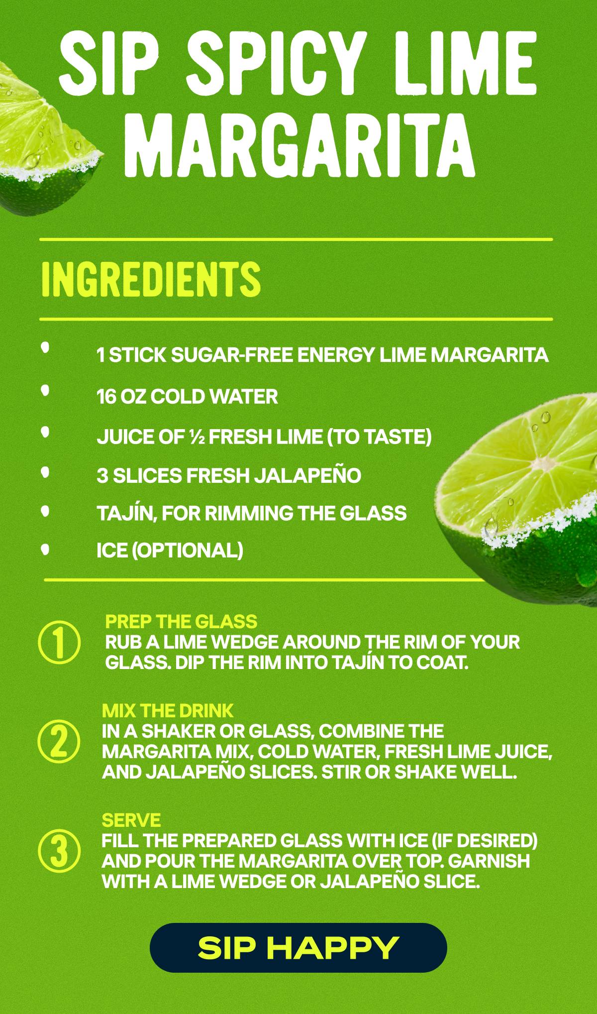 Sip Spicy Lime Margarita