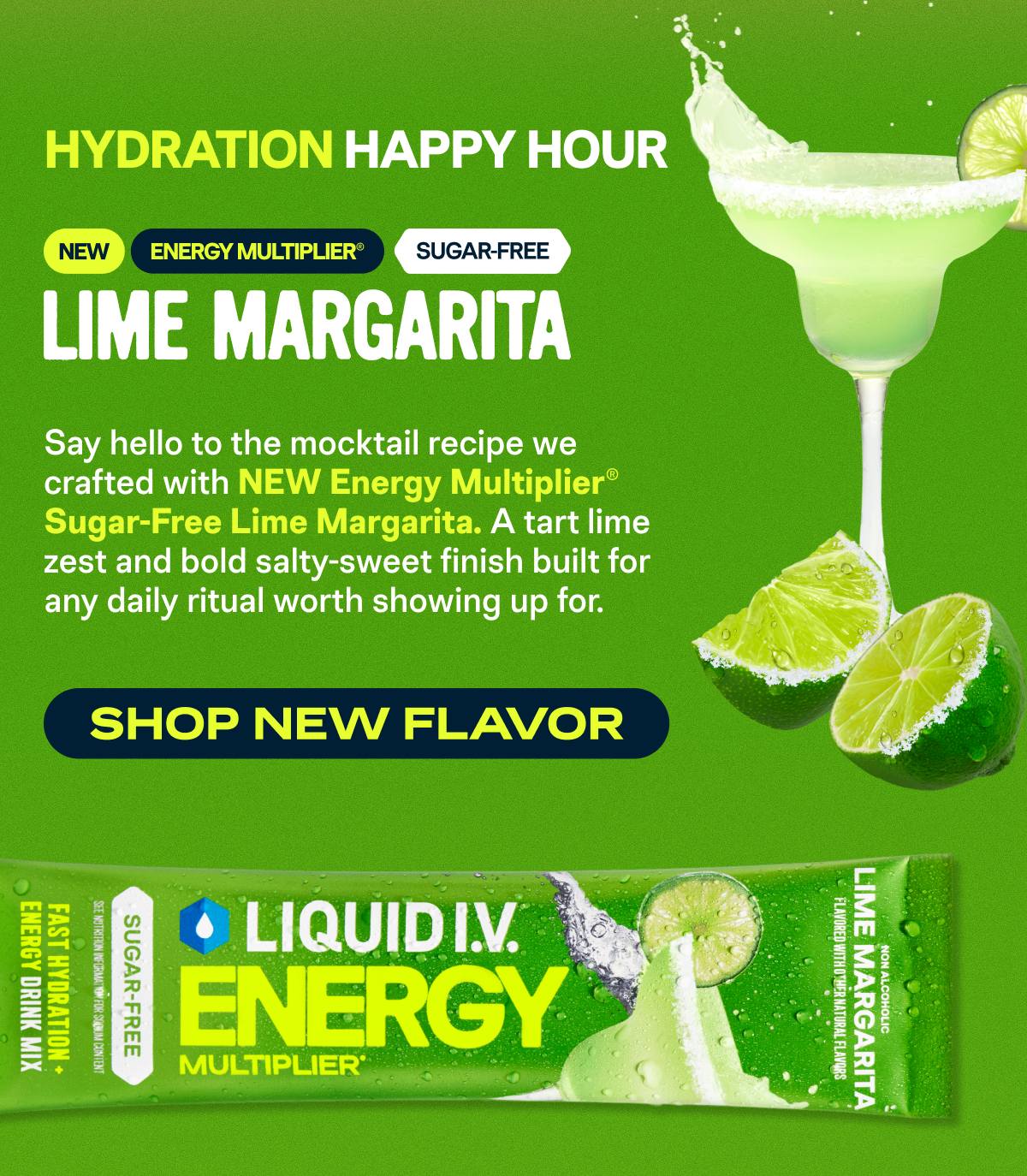 Hydration Happy Hour Lime Margarita