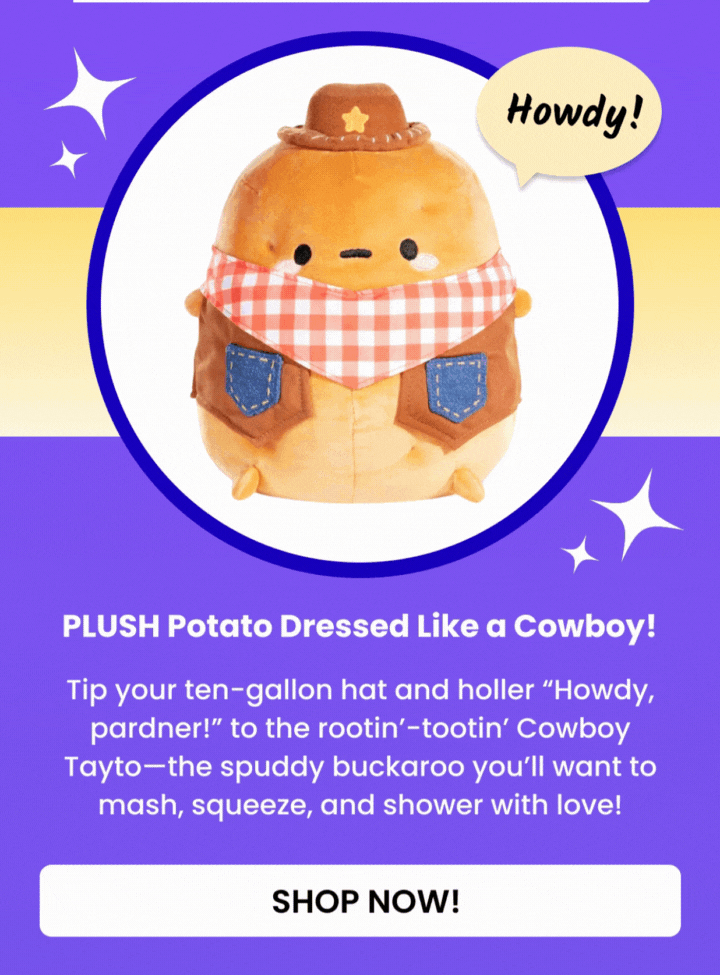 Cowboy Tayto Potato Plush by SMOKO