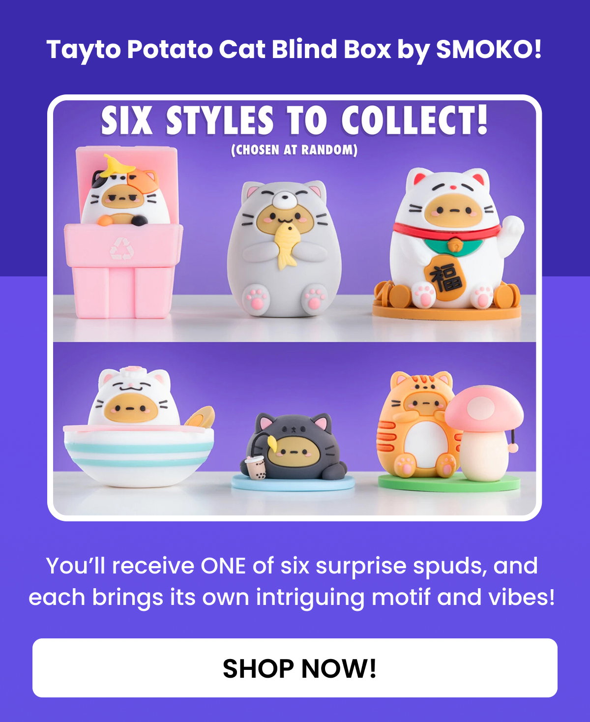 Tayto Potato Cat Blind Box by SMOKO