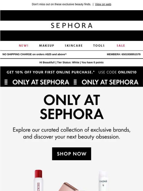 Discover Exclusive Beauty 💖 Only at Sephora!