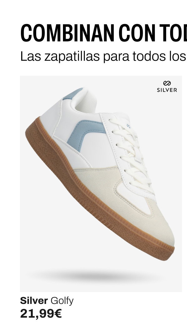 Zapatillas Silver Golfy