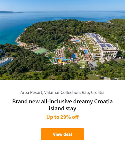 Brand new all-inclusive dreamy Croatia island stay