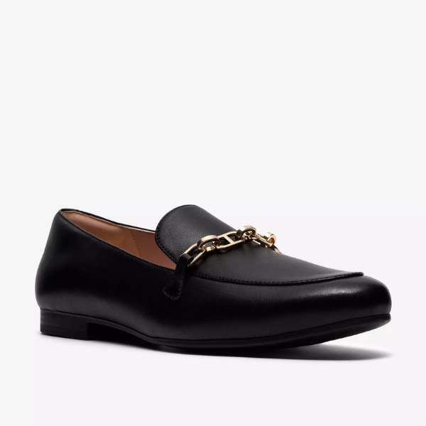 Tamna Iris Black Leather