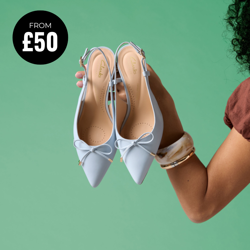 Zarey Bow Light Blue Leather