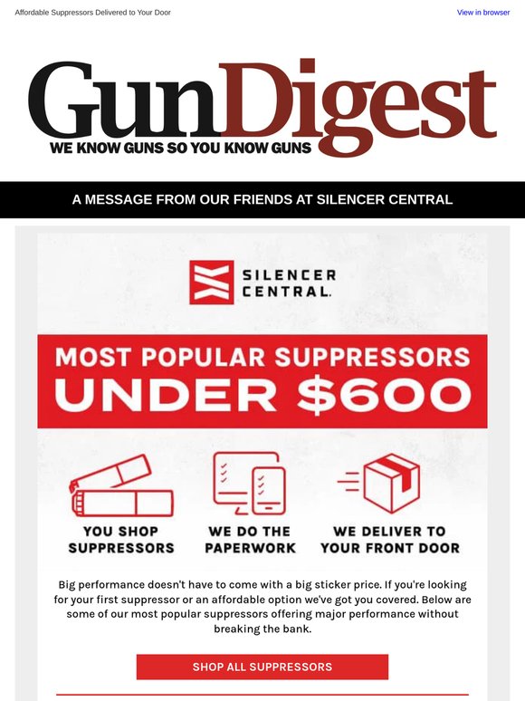 Most Popular Suppressors Under $600