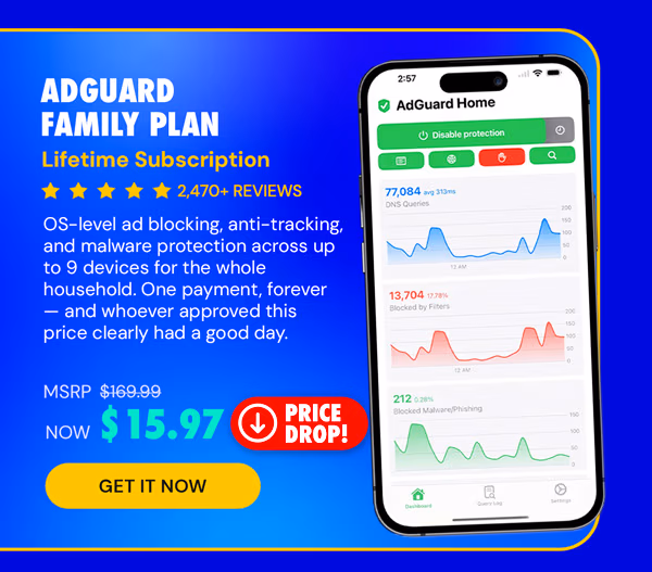 AdGuard Family Plan: Lifetime Subscription