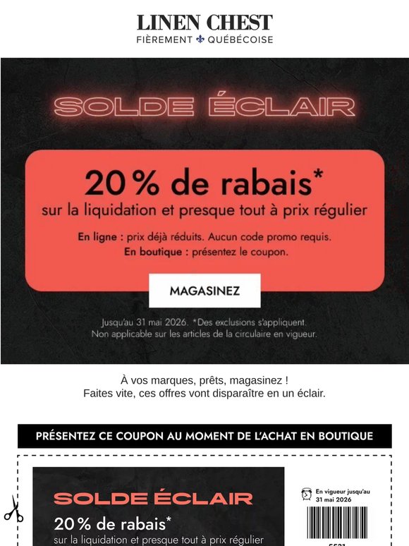 🚨Solde éclair en cours