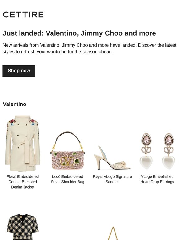Just landed: Valentino, Jimmy Choo and more