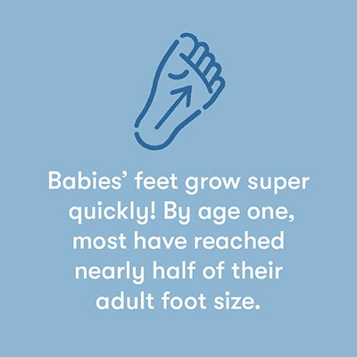 Babies feet grow super quickly!
