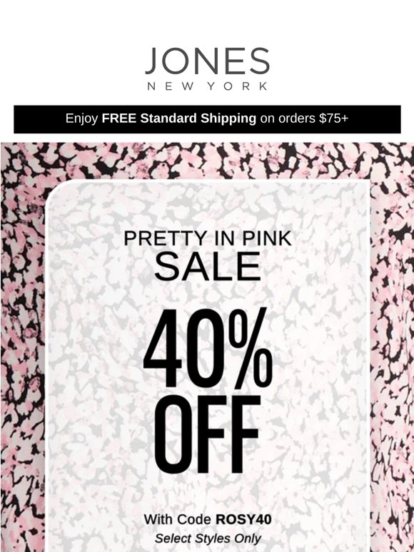 40% Off Pretty in Pink - It's Now or Never!
