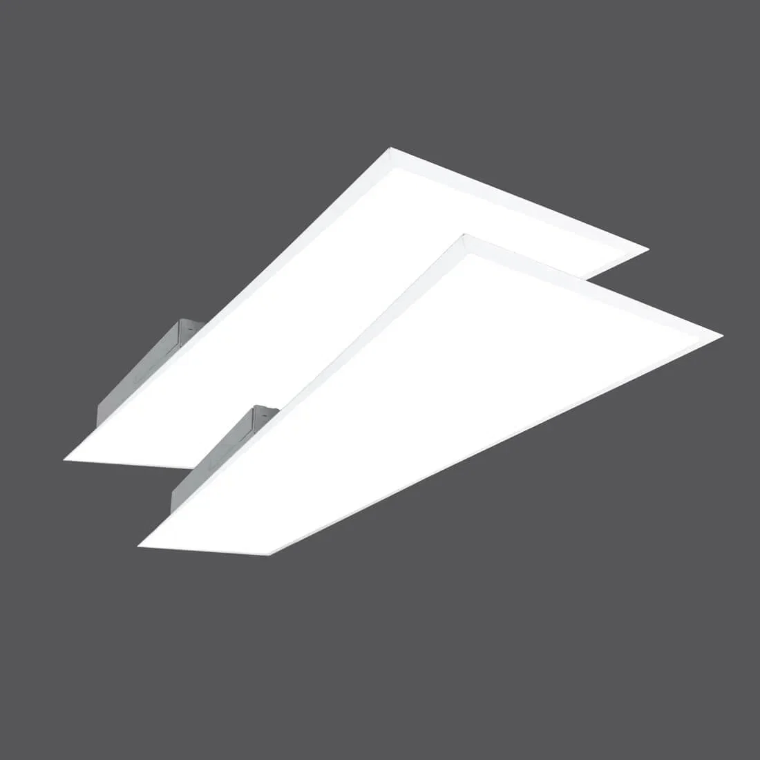 Image of savr® LED Flat Panel | E-TFP-C Series | 1'x4' | CCT & Wattage Selectable | Up to 5200 Lumens | 120-277V | White | 2-Pack