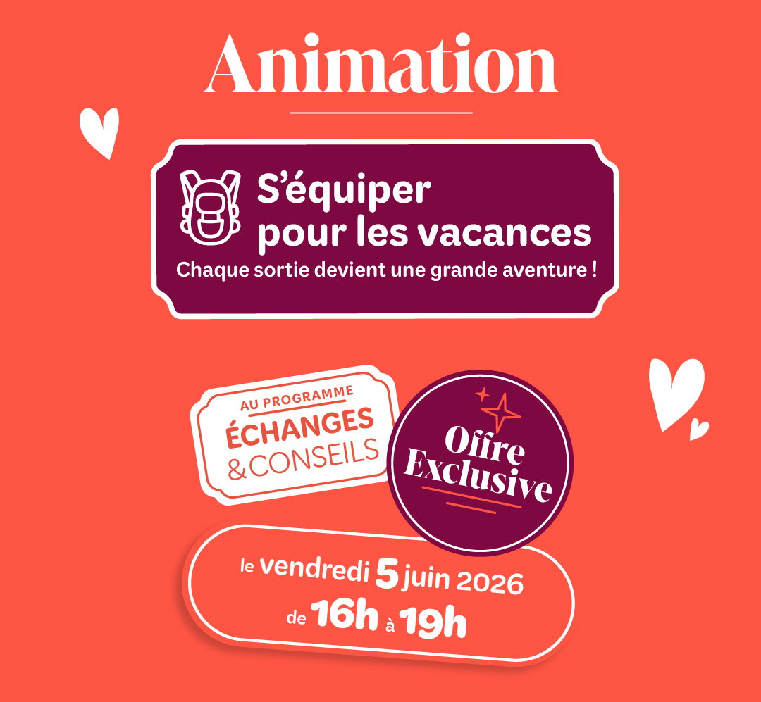 Animation s'équiper pour les vacances, le vendredi 5 juin de 16h à 19h !