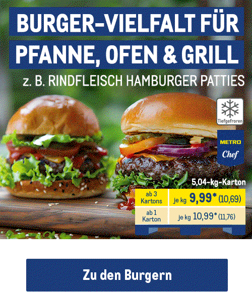 Burger-Vielfalt für Pfanne, Ofen & Grill