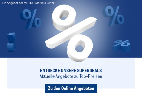 Neue Superdeals: Entdecke aktuelle Angebote im METRO Online-Marktplatz