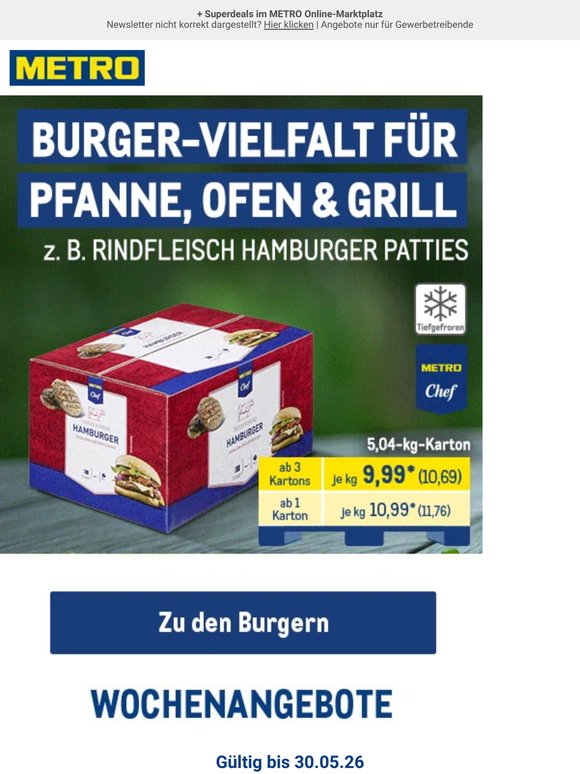 Burger-Vielfalt für Pfanne, Ofen & Grill