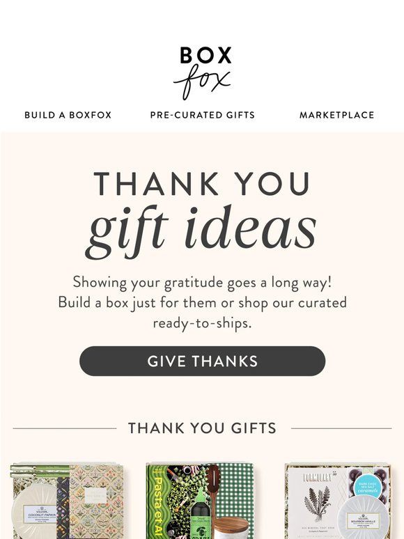The Thank You Gift Guide