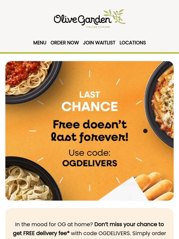 Don’t miss FREE delivery fee