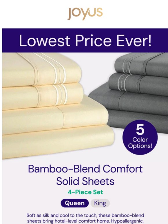 These $109 Bamboo Sheets Are Now $25 😱