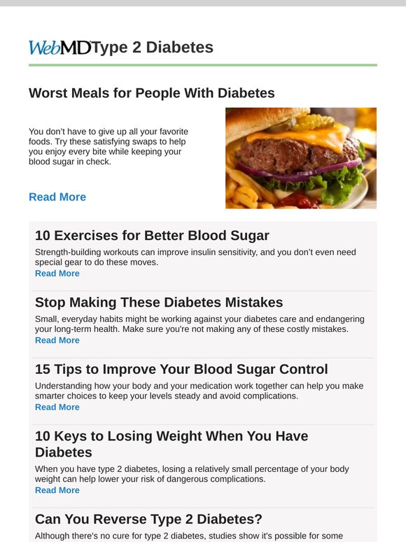 Worst Meals for People With Diabetes