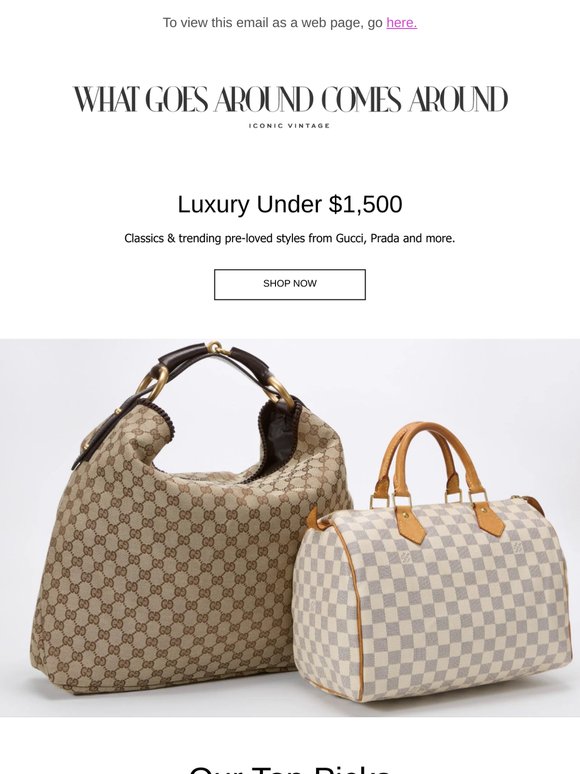 Under $1,500: Pre-Loved Gucci, Prada & More