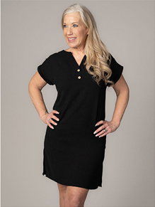 Airflow Short Sleeve Knee Length Dress