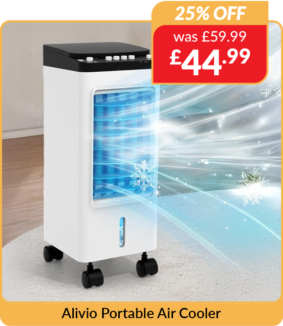 Alivio Portable Air Cooler - White. 25% off. Was £59.99, now £44.99