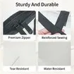 6 Pack-Extra Large Heavy Duty Moving Bags Waterproof Storage Totes with Handles Zippers,Foldable for College Dorm,Storage