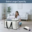 6 Pack-Extra Large Heavy Duty Moving Bags Waterproof Storage Totes with Handles Zippers,Foldable for College Dorm,Storage