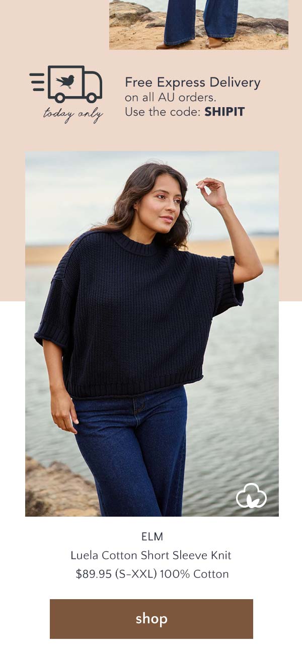 elm-luela-short-sleeve-knit-navy