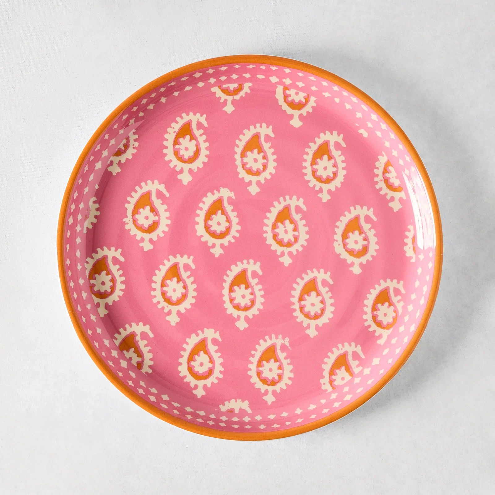 Image of Peter Dunham + Hudson Grace Pink Janpath Melamine Salad Plate