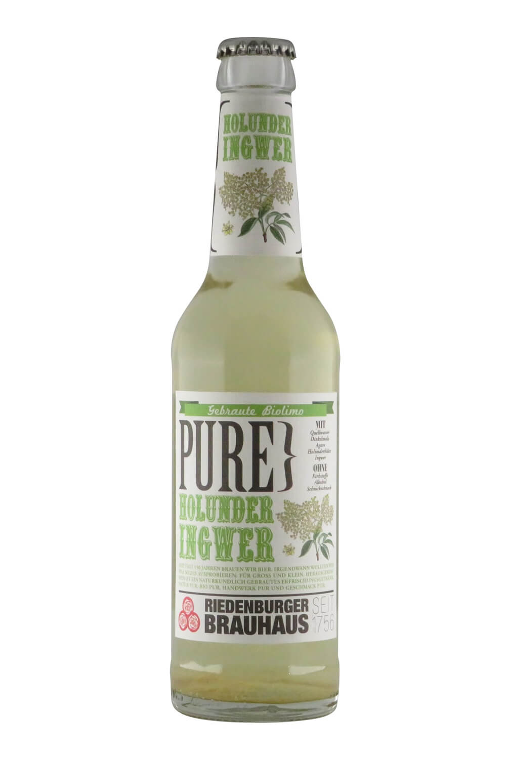Riedenburger PURE Holunder-Ingwer 0,33l