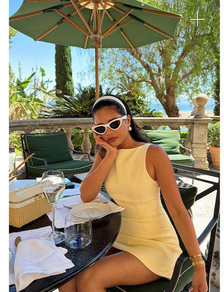 @jarinpat wears Lulita Mini Dress — Buttercream Yellow