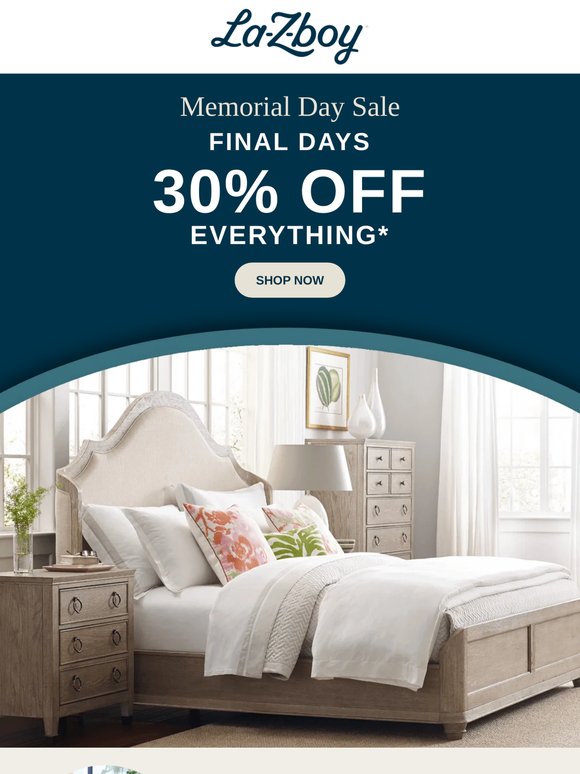 FINAL DAYS for $399 RECLINERS