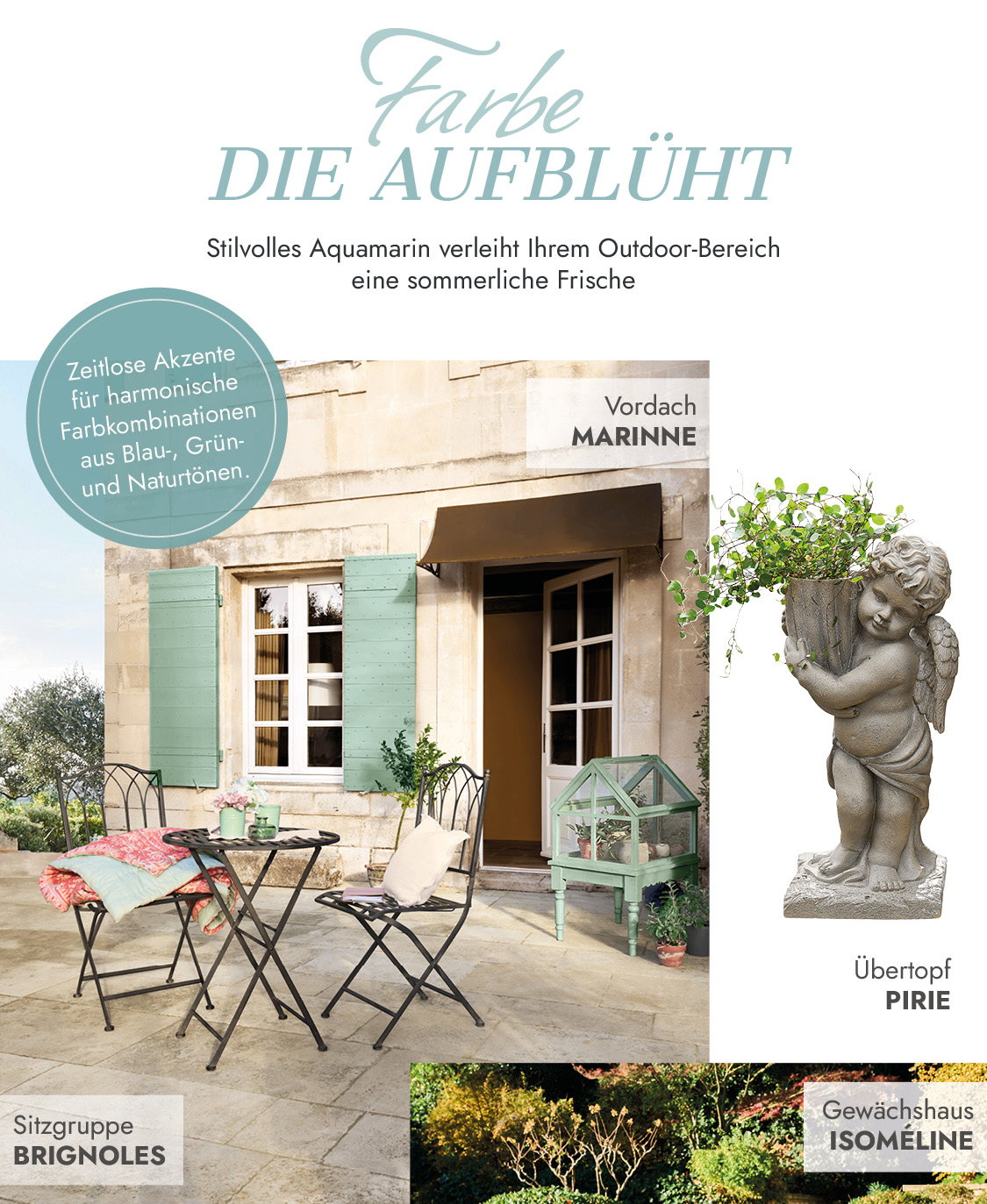 Farbe die aufblüht