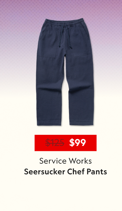 Seersucker Chef Pants