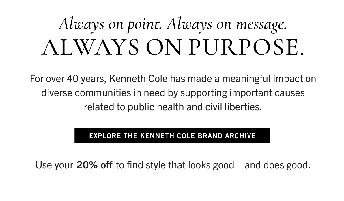 Always on Purpose