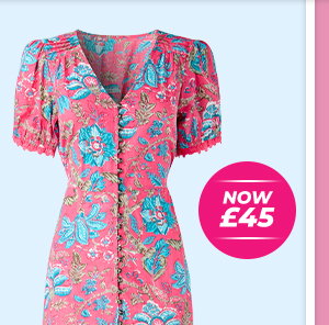 Lyla Cotton Printed Dress - Now £45