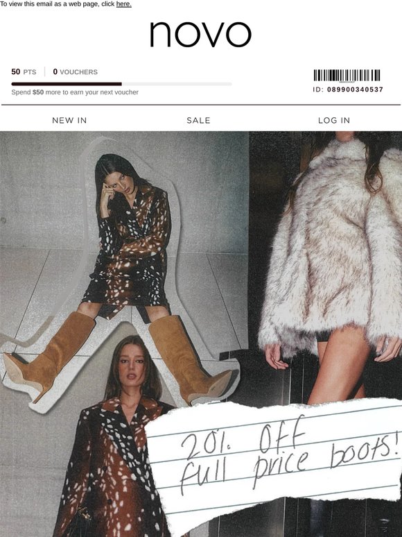 Boot season just got better – 20% off boots