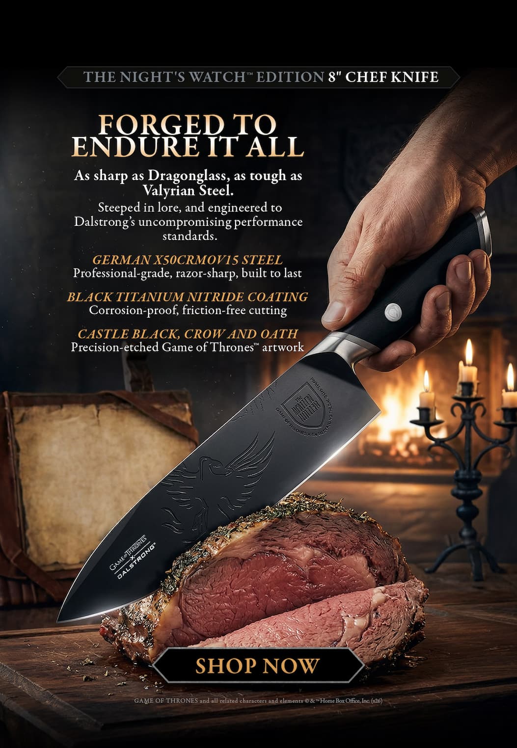 8" Chef Knife | Night's Watch Edition